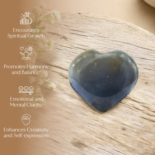 Dendrite Agate Puff Heart