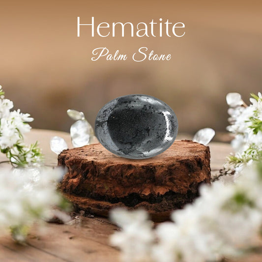 Hematite Palm Stone