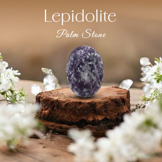 Lepidolite Palm Stone