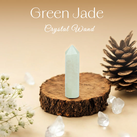 Green Jade Crystal Wand
