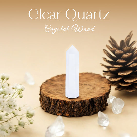 Clear Quartz Crystal Wand - Amplifying Energy and Clarity