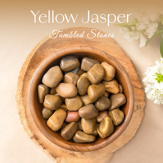 1lb Yellow Jasper Tumbled Stone