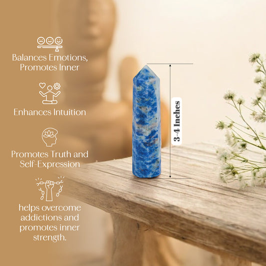 Lapis Lazuli Crystal Wand