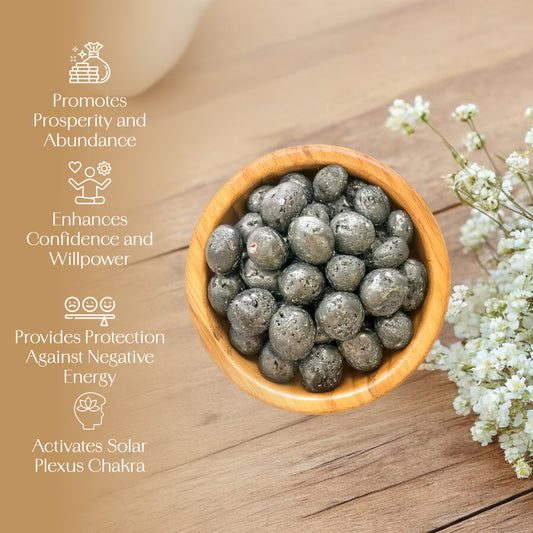 1lb Pyrite Tumbled Stone