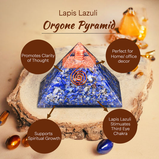 Lapis Lazuli Orgone Crystal Pyramid