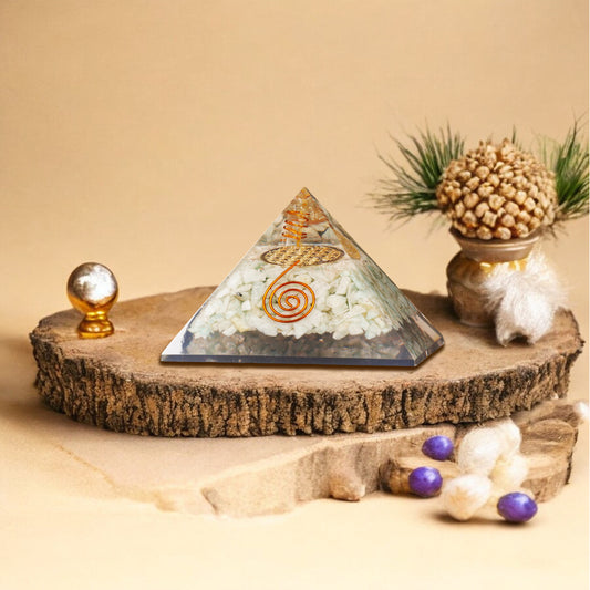 Amazonite Orgone Healing Crystal Pyramid