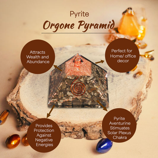Pyrite Orgone Crystal Pyramid