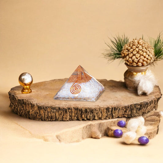 Opalite Orgone Crystal Pyramid