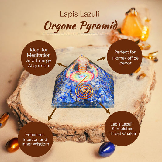 Lapis Lazuli Orgone Pyramid For Emotion Balance