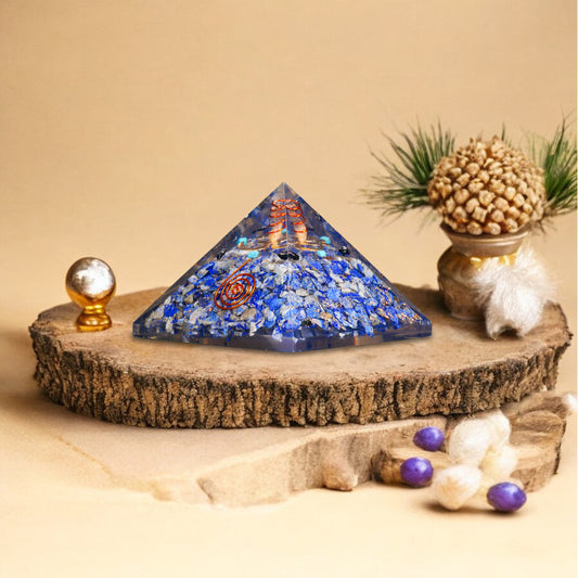 Lapis Lazuli Orgone Pyramid For Protection