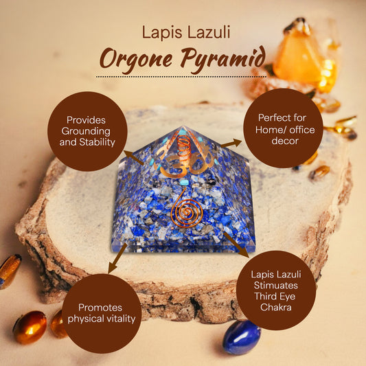 Lapis Lazuli Orgone Pyramid For Protection