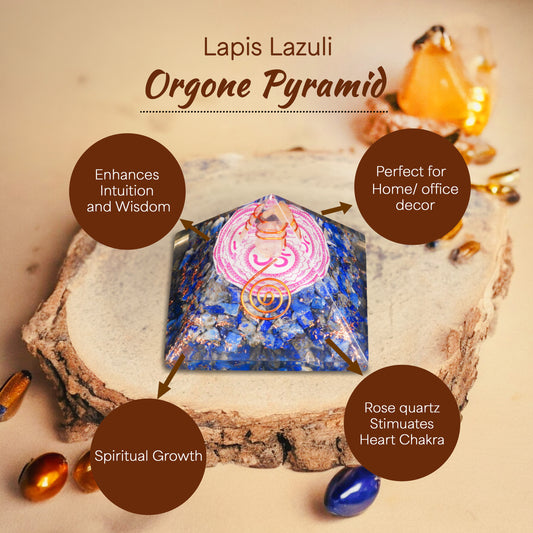 Lapis Lazuli Orgone Pyramid for Intuition