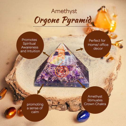 Amethyst Orgone Pyramid for Spirituality