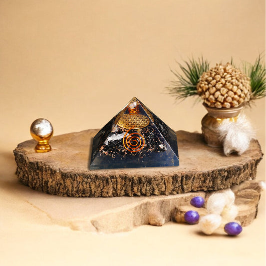 Black Tourmaline Orgone Pyramid For Protection