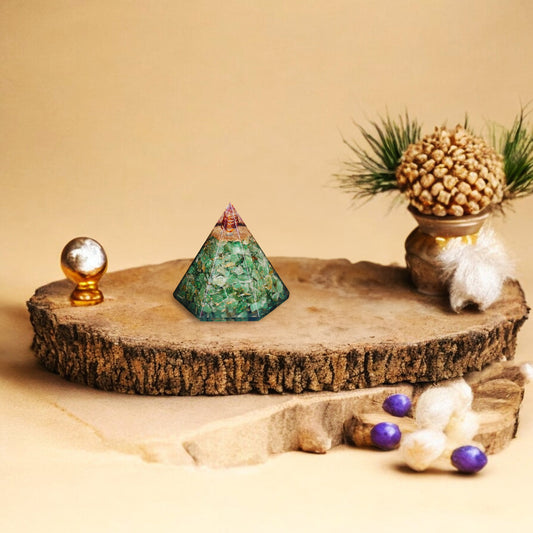Green Aventurine Orgone Pyramid For Healing