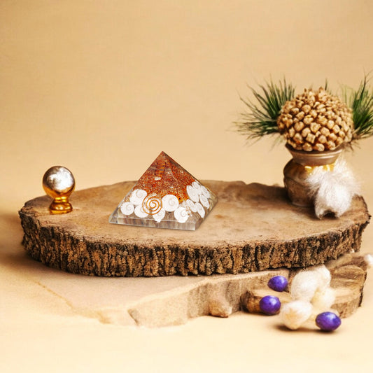 Gomti Chakra Orgone Pyramid for Positivity