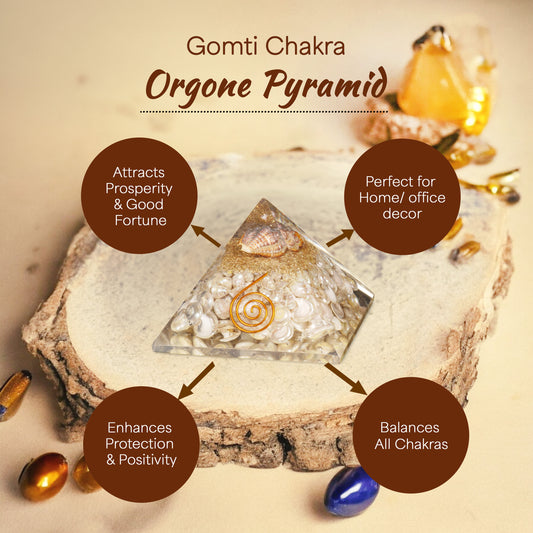 Gomti Chakra Orgone Pyramid for Growth