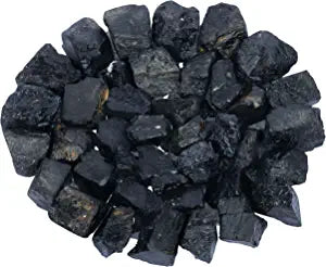 Raw Black Tourmaline Crystal Tumbled Stone for Healing & Meditation