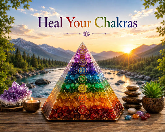 Heal your Chakras with Amazing Orgonite 7 Chakra Pyramid