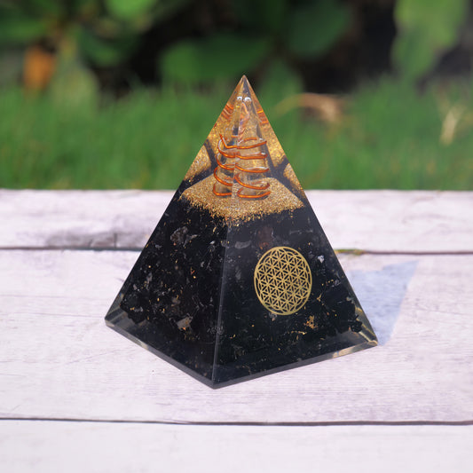 Black Tourmaline Orgonite Pyramid