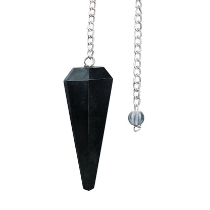 Black Tourmaline Crystal Pendulum