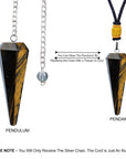 Tiger Eye Natural Gemstone Pendulum For Energy Work