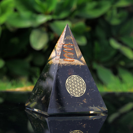 Black Tourmaline Orgonite Pyramid