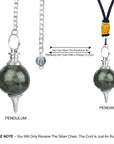 Black Tourmaline Crystal Divination Tool Pendulum