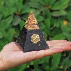 Black Tourmaline Orgonite Pyramid