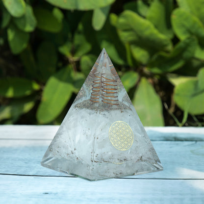 Selenite Orgonite Pyramid