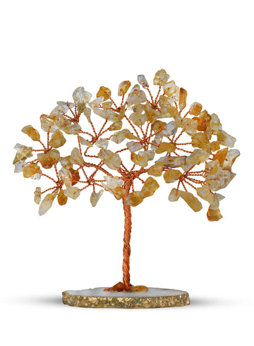 Citrine Solar Plexus Chakra Crystal Tree for Positive Energy and Joy