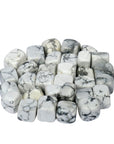 Howlite Rock Tumbled Stones For Healing 1/2 lb