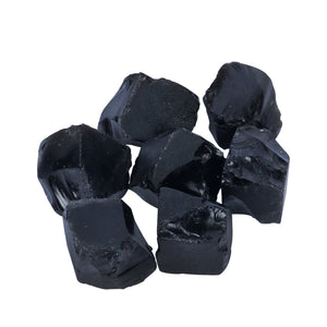 Black Obsidian Natural Rough Stone (1lb Pack)