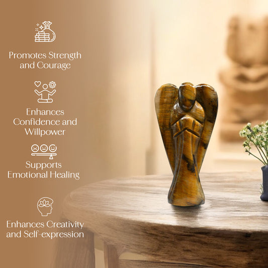 Tiger Eye Crystal Guardian Angel