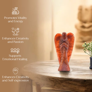 Red Aventurine Crystal Angel