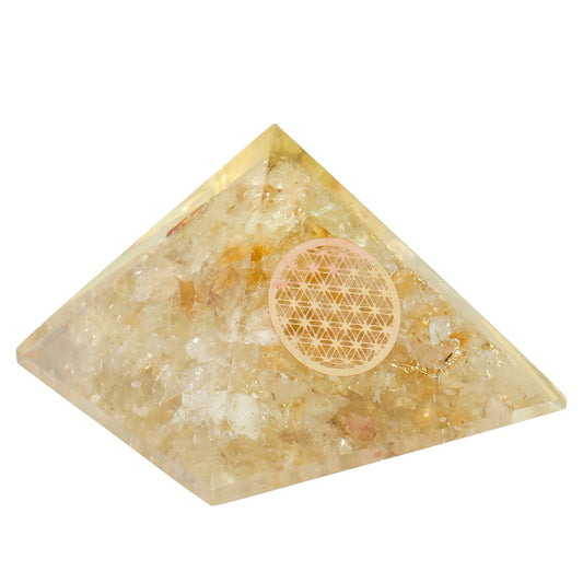 Citrine Orgonite Pyramid