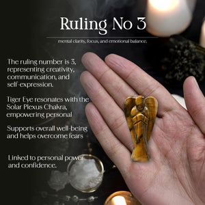 Tiger Eye Crystal Guardian Angel