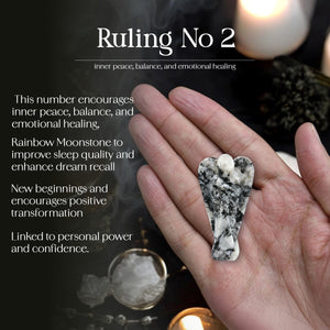 Rainbow Moonstone Guardian Angel
