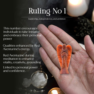 Red Aventurine Crystal Angel