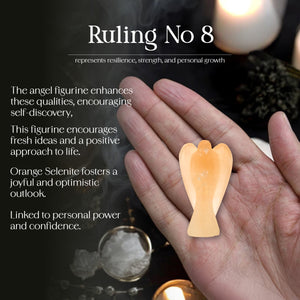 Orange Selenite Crystal Guardian Angel