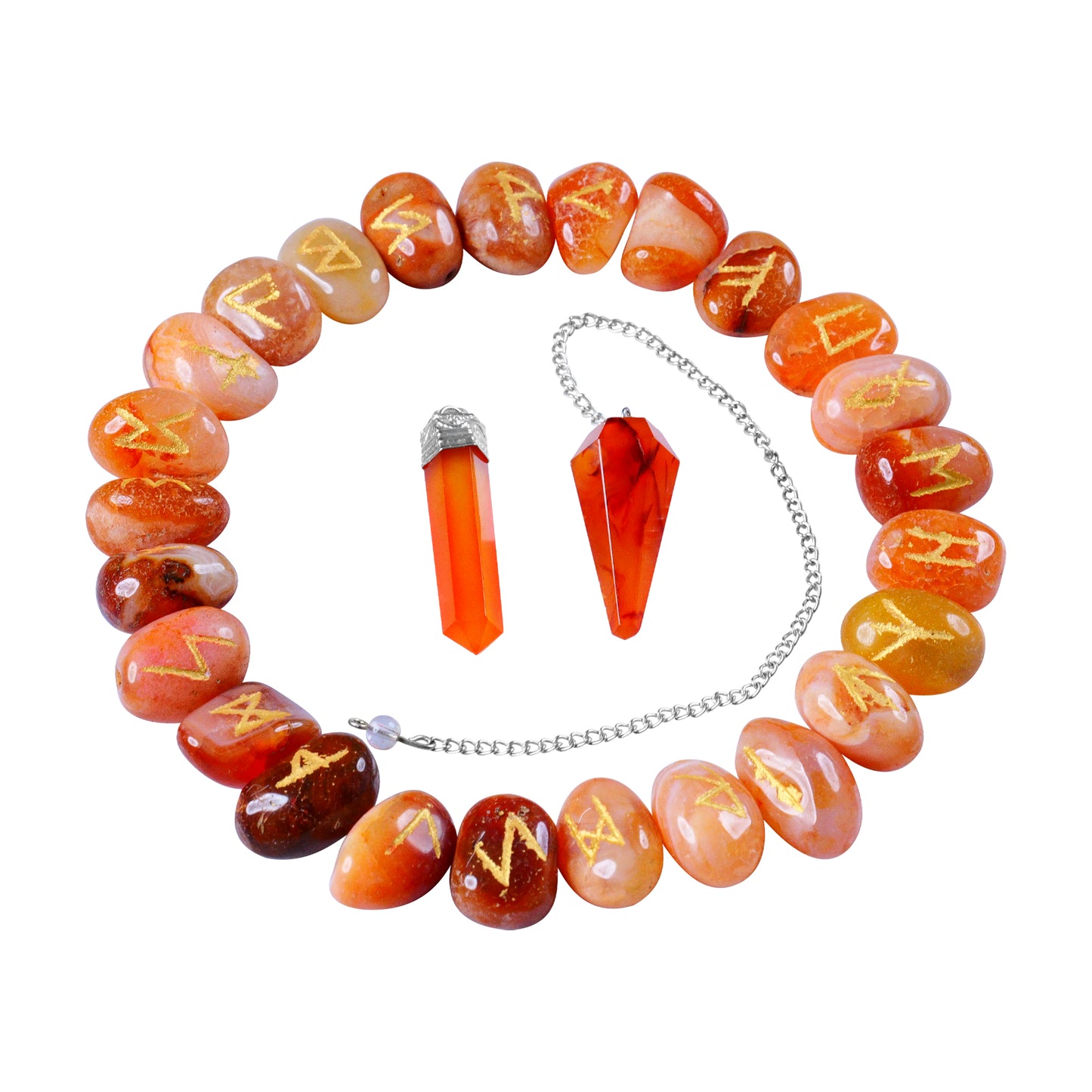 Carnelian Rune Set