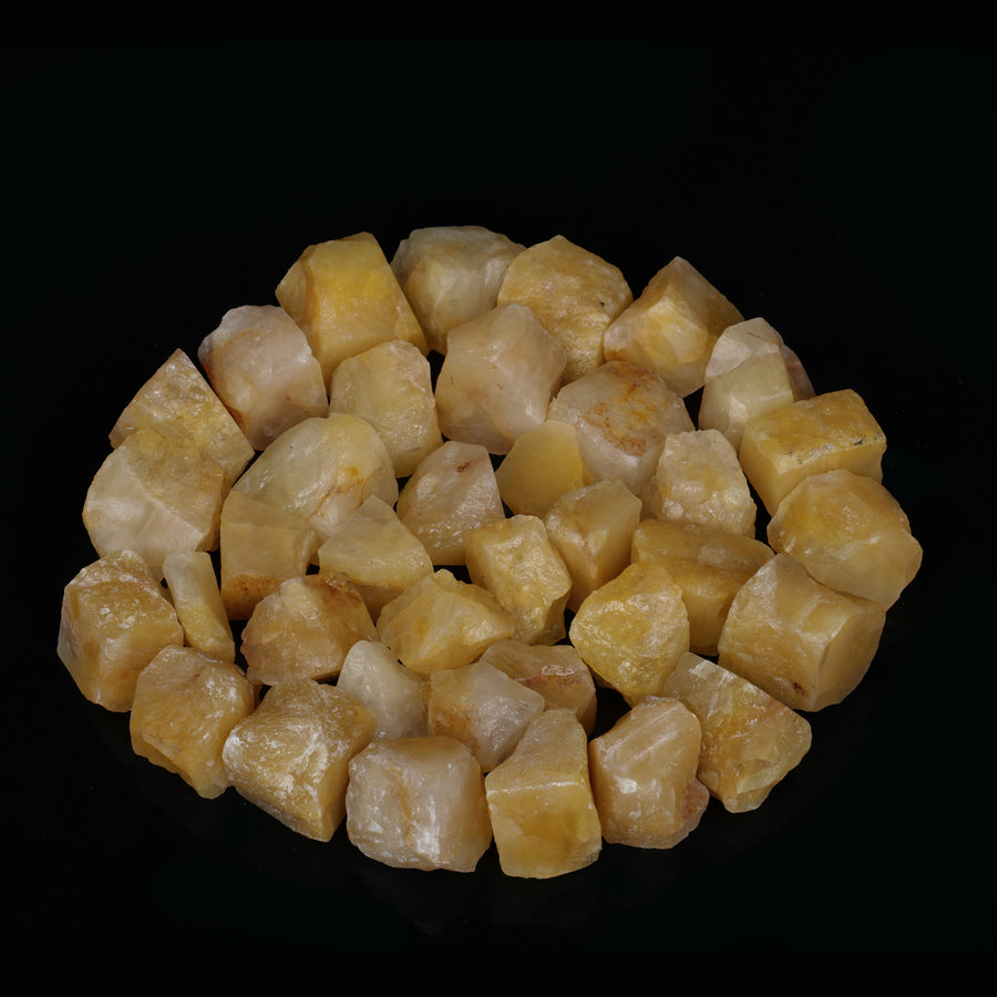 Yellow Aventurine Rough Crystal Stone 1/2 lb