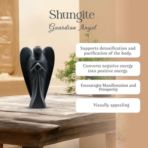 Shungite Crystal Guardian Angel