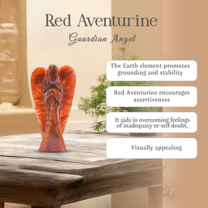 Red Aventurine Crystal Angel