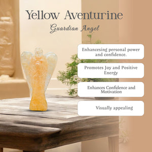 Yellow Aventurine Crystal Guardian Angel