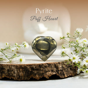 Pyrite Puff Heart