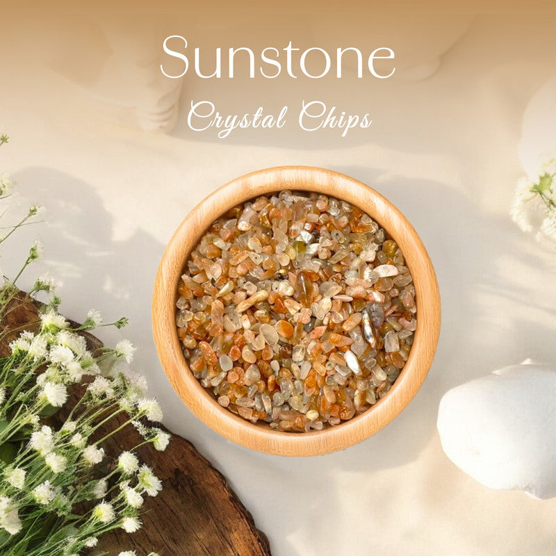 Sunstone Crystal Chips