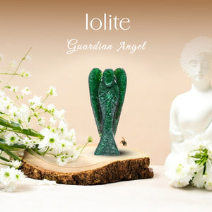 Iolite Guardian Crystal Angel
