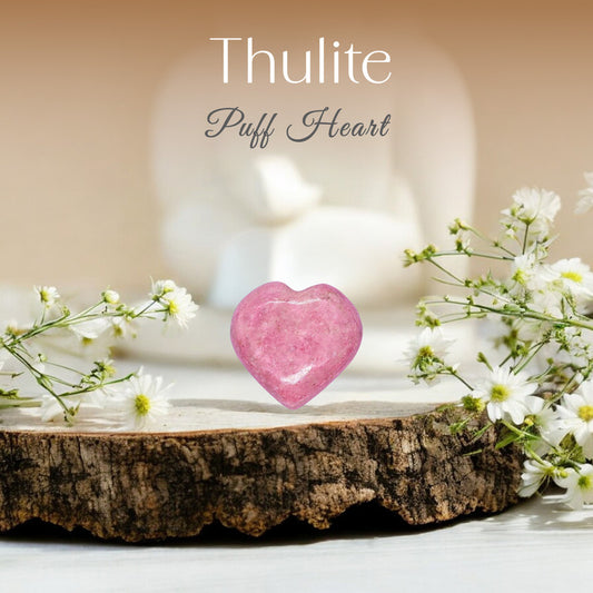 Thulite Puff Heart
