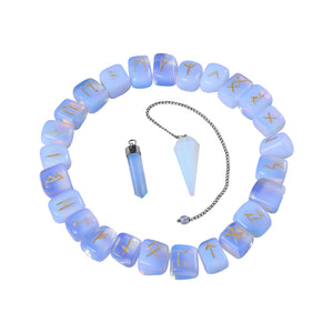 Opalite Rune Crystal Set